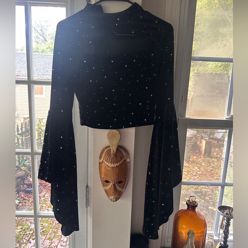 Witchy Halloween Celestial Bell Sleeve